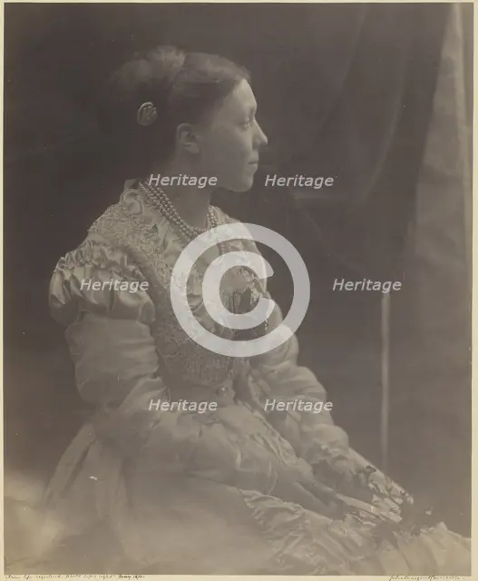 Anne Thackeray Ritchie, May 1870. Creator: Julia Margaret Cameron.