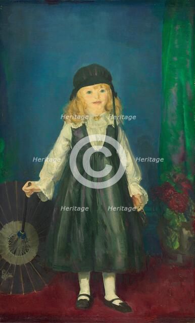 Anne with a Japanese Parasol, 1917. Creator: George Wesley Bellows.