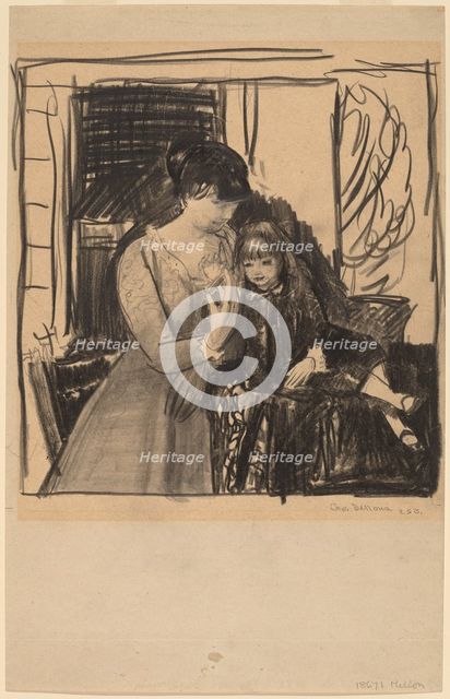 Anne and Her Mother, 1917. Creator: George Wesley Bellows.