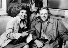 Anne Bancroft (1931- ) and Anthony Hopkins (1937- ) on the set of 84 Charing Cross Road 1985. Creator: Unknown