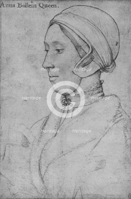 Anne Boleyn', 1533-1536 (1945). Artists: Hans Holbein the Younger, Anne Boleyn.