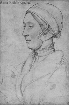 Anne Boleyn 1533-1536 (1945). Artists: Hans Holbein the Younger, Anne Boleyn