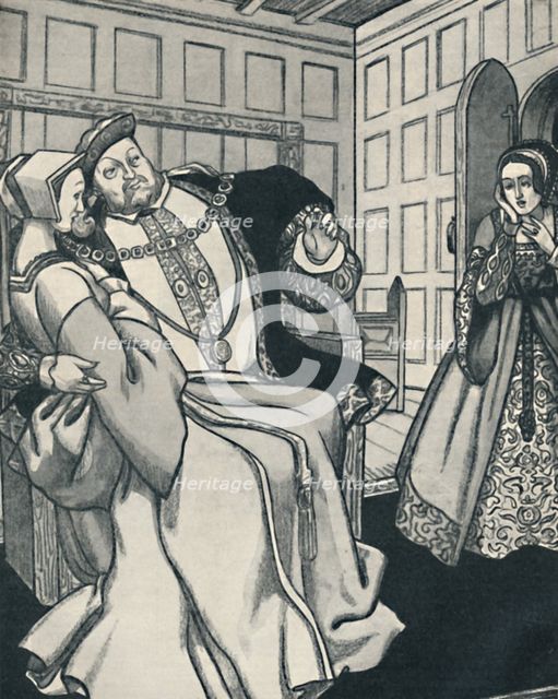'Anne Boleyn Receives a Great Shock', c1934. Artist: Unknown.