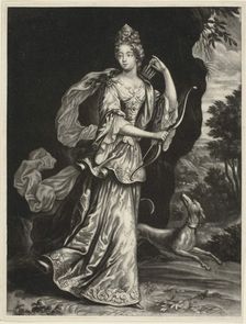 Anne Catharine Mouy, Countess of Broglia, as the Goddess Diana, n.d. Creator: Pieter Schenk