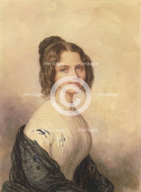 Anne Charlotte Lynch (Later Mrs. Vincenzo Botta), ca. 1847. Creator: Savinien Edme Dubourjal.