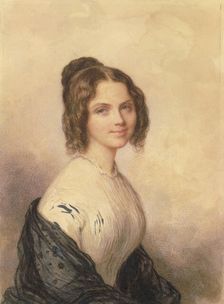 Anne Charlotte Lynch (Later Mrs. Vincenzo Botta), ca. 1847. Creator: Savinien Edme Dubourjal