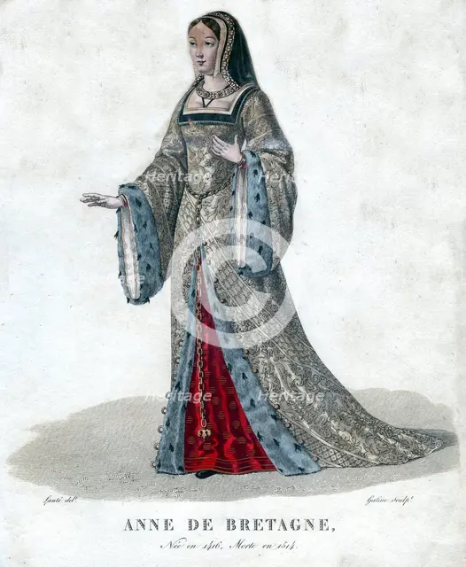 'Anne de Bretagne', (early 19th century). Creator: Georges Jacques Gatine.