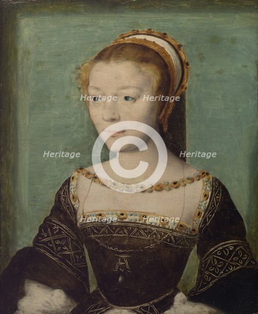 Anne de Pisseleu (1508-1576), Duchesse d'Etampes, ca. 1535-40. Creator: Corneille de Lyon.