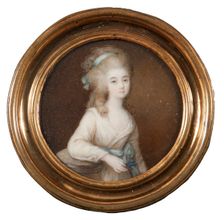 Anne Flore Millet, 1749-1826, g de Brehan, Marchioness, 1777. Creator: Ignace Jean Victor Campana