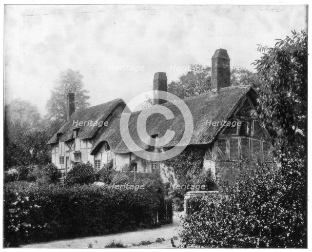 Anne Hathaway's Cottage, Stratford-On-Avon, England, late 19th century.Artist: John L Stoddard