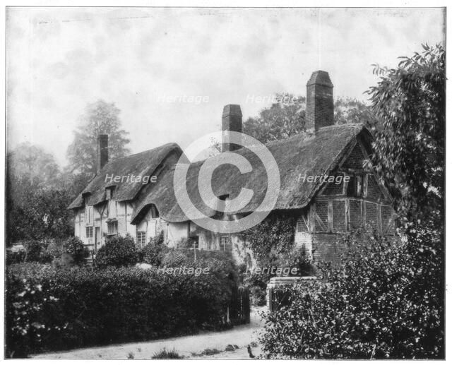 Anne Hathaway's Cottage, Stratford-On-Avon, England, late 19th century.Artist: John L Stoddard