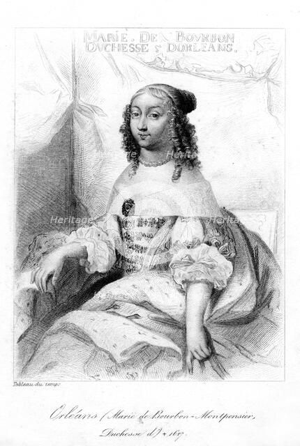 Anne Marie Louise d'Orleans, duchesse de Montpensier. Artist: Unknown