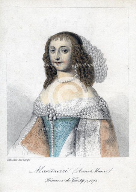 Anne Marie Martinozzi, 17th century Italian-born French aristocrat. Artist: Unknown
