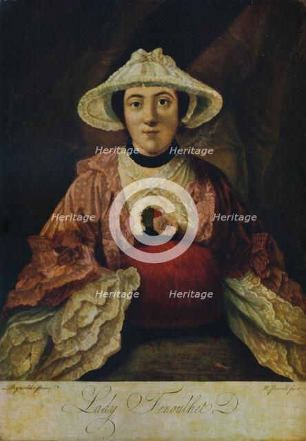 'Anne (nee Day), Lady Fenoulhet', c1760. Artist: Richard Purcell.