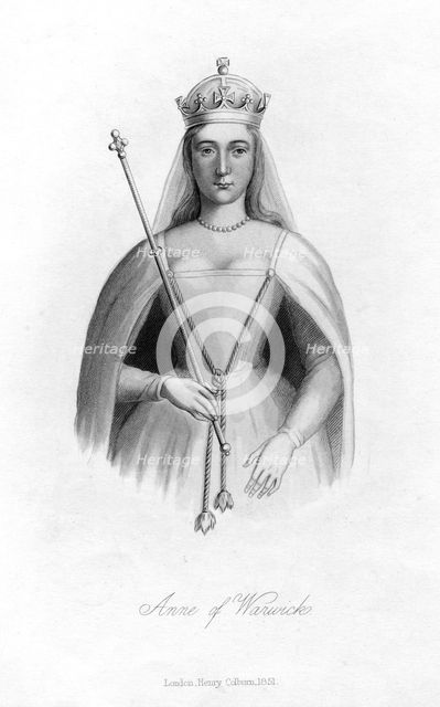 Anne Neville, Countess of Warwick, (1851). Artist: Unknown