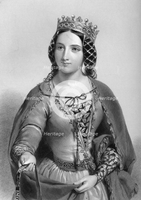 Anne of Warwick (1456-1485), queen consort of King Richard III, 1851. Artist: Unknown