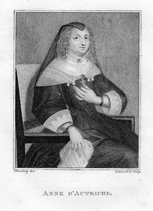 Anne of Austria (1601-1666), 19th century. Creator: Scheneker