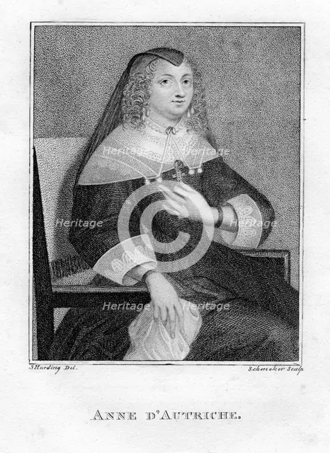 Anne of Austria (1601-1666), 19th century. Creator: Scheneker.