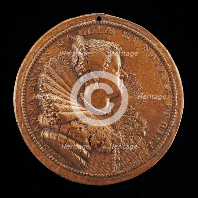 Anne of Austria, 1601-1666, Wife of King Louis XIII of France 1615 [reverse], 1620. Creator: Abraham Dupre.