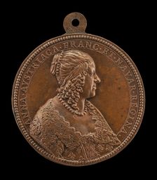 Anne of Austria, 1601-1666, Wife of King Louis XIII of France 1615 [obverse], 1642. Creator: Jean Darmand