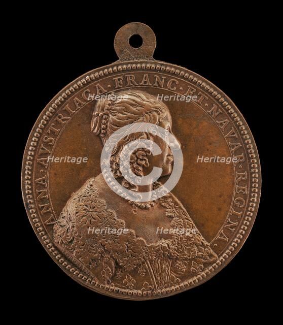 Anne of Austria, 1601-1666, Wife of King Louis XIII of France 1615 [obverse], 1642. Creator: Jean Darmand.