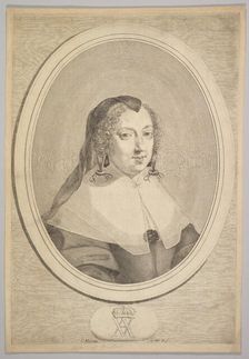 Anne of Austria, ca. 1645. Creator: Claude Mellan