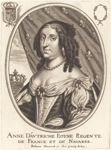 Anne of Austria. Creator: Balthasar Moncornet