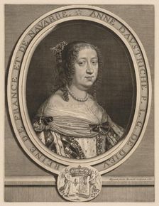 Anne of Austria, Queen of France, 1660. Creator: Robert Nanteuil (French, 1623-1678)