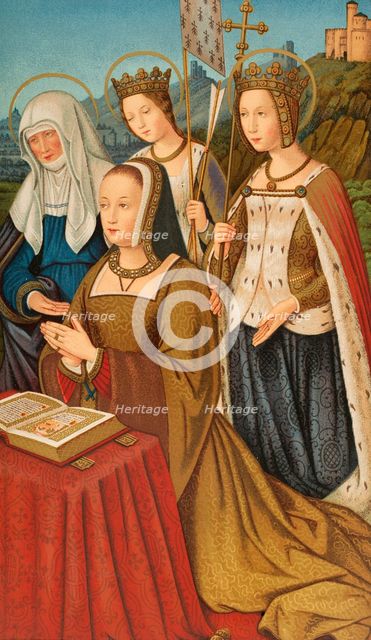 Anne of Brittany, (1477-1514), Duchess of Brittany and Queen consort of France..., 1877. Creator: Unknown.