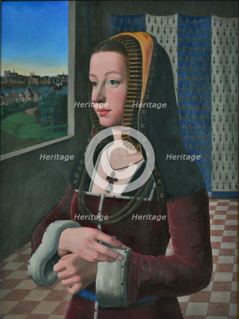 Anne of Brittany (1477-1514), Duchess of Brittany and Queen of France, c1493. Creator: Perréal, Jean (c. 1460-1530).