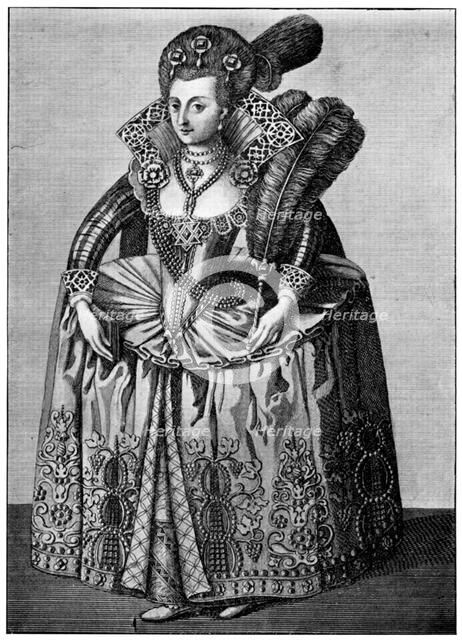 Anne of Denmark, early 17th century, (1910). Artist: Unknown