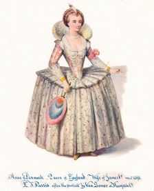 Anne of Denmark, Queen of England, Wife of James 1st 19th century. Artist: Edmund Thomas Parris
