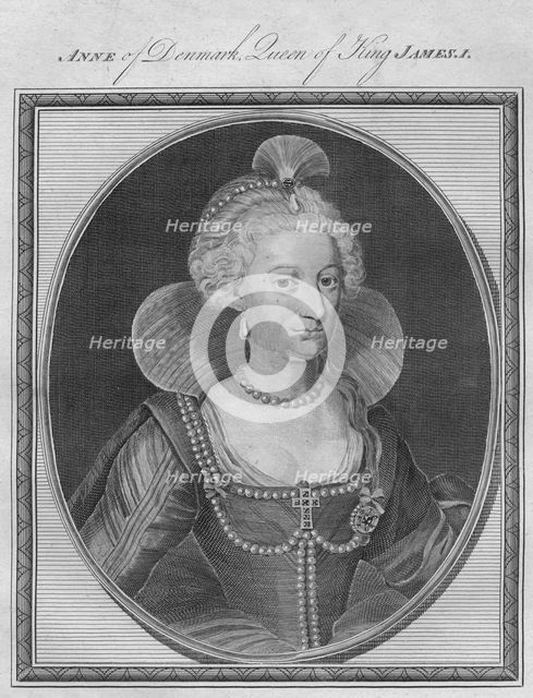 'Anne of Denmark, Queen of King James I', 1786. Creator: Unknown.