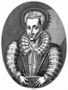 Anne of Denmark, queen consort of King James I. Artist: Roberts