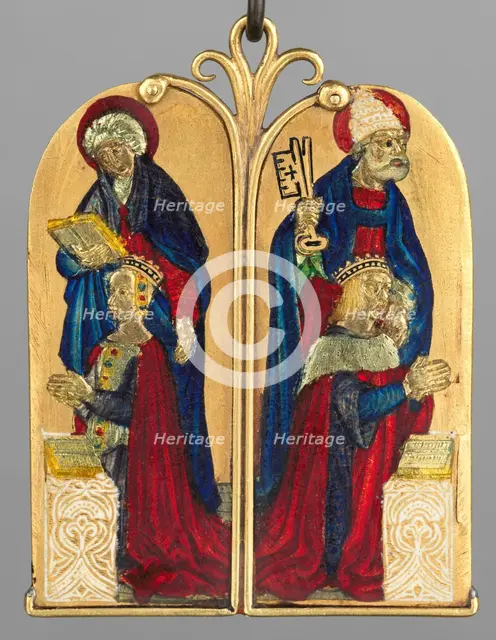 Anne of France and Peter II of Bourbon, c. 1500. Creator: West European Applied Art.
