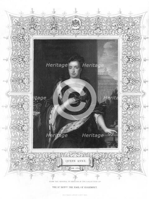 Anne, Queen of Great Britain, (19th century).Artist: J Cochran