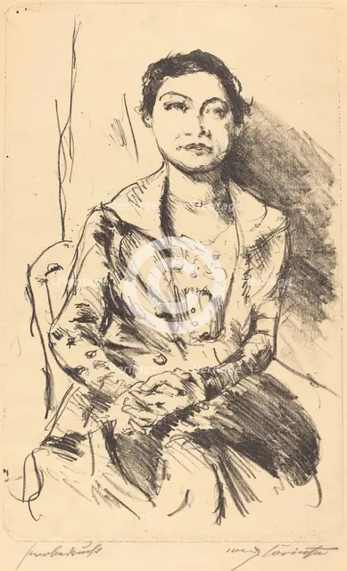 Anneliese Halbe, 1918. Creator: Lovis Corinth.