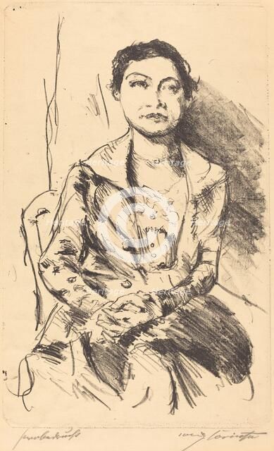 Anneliese Halbe, 1918. Creator: Lovis Corinth.