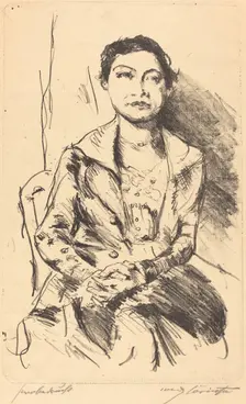 Anneliese Halbe, 1918. Creator: Lovis Corinth
