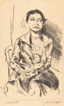 Anneliese Halbe, 1918. Creator: Lovis Corinth