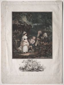 Annette and Lubin, 1789. Creator: Philibert Louis Debucourt (French, 1755-1832)