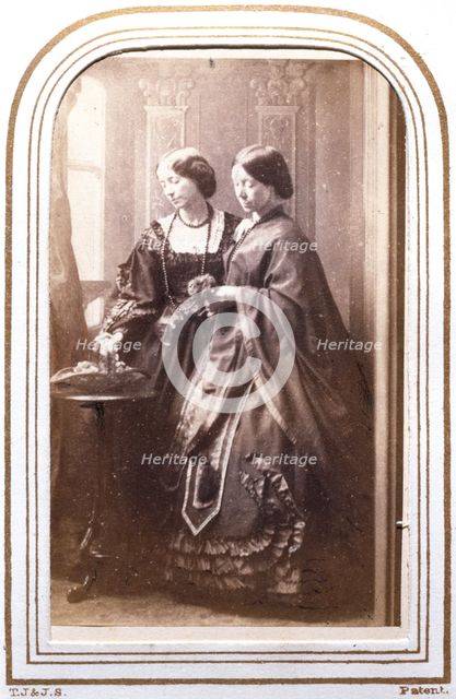 Annie Feray Mutrie and Martha Darley Mutrie, mid 19th century. Creator: Unknown.