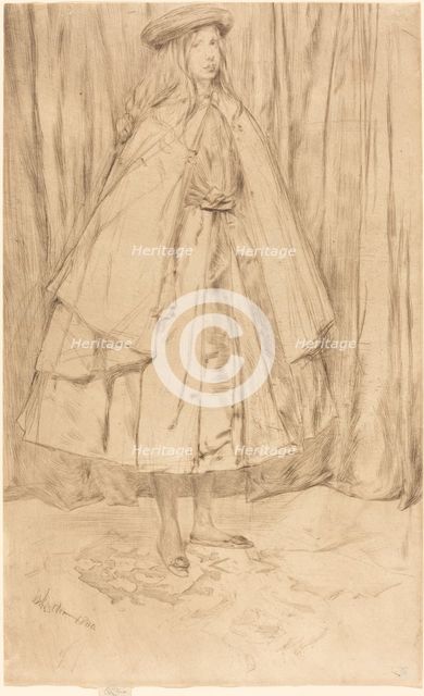 Annie Haden, 1860. Creator: James Abbott McNeill Whistler.