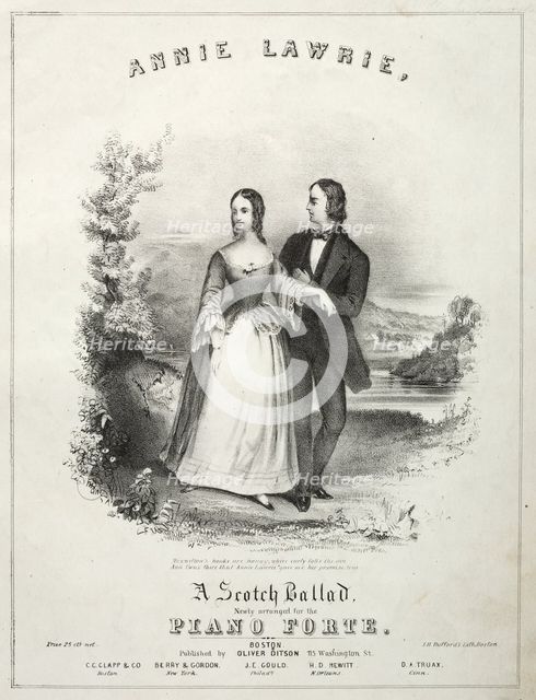 Annie Laurie - Sheet Music Cover. Creator: Winslow Homer (American, 1836-1910).