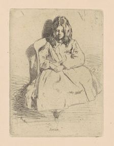 Annie, Seated, 1858/1859. Creator: James Abbott McNeill Whistler
