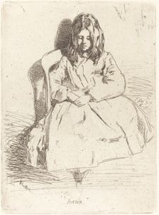 Annie Seated, 1858. Creator: James Abbott McNeill Whistler
