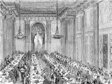 Anniversary Dinner of the Royal Masonic Institution for Boys, 1856. Creator: Unknown