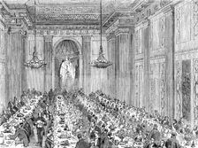 Anniversary Dinner of the Royal Masonic Institution for Boys, 1856. Creator: Unknown