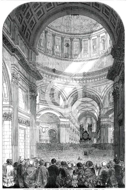 Anniversary Meeting of the Charity Children in St. Paul's Cathedral, Jun 6, 1850. Creator: Unknown.
