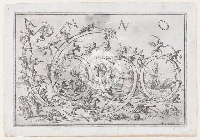'Anno 1690' (the Year 1690)..., ca. 1690. Creator: Giuseppe Maria Mitelli.